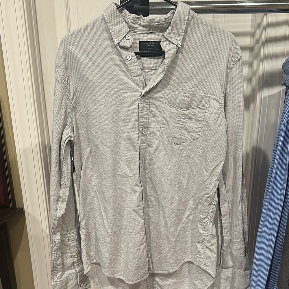 rag & bone Gray Casual Button Down Shirt